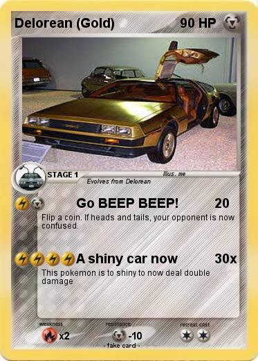 Pokemon Delorean (Gold)