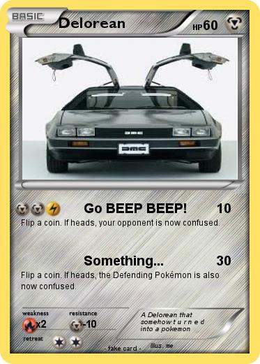 Pokemon Delorean