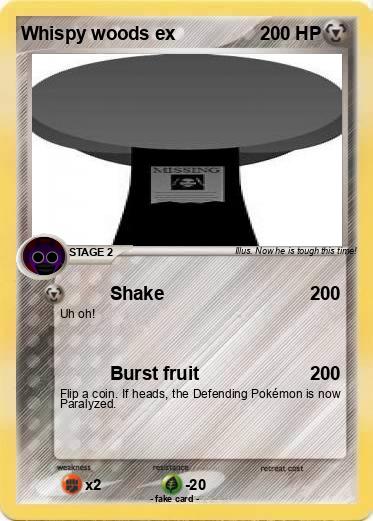 Pokemon Whispy woods ex