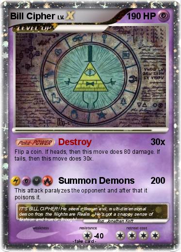 Pokemon Bill Cipher