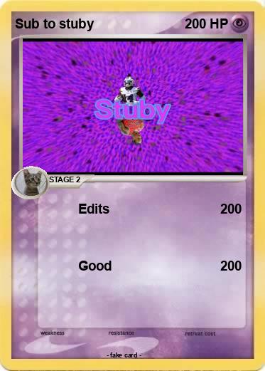 Pokemon Sub to stuby