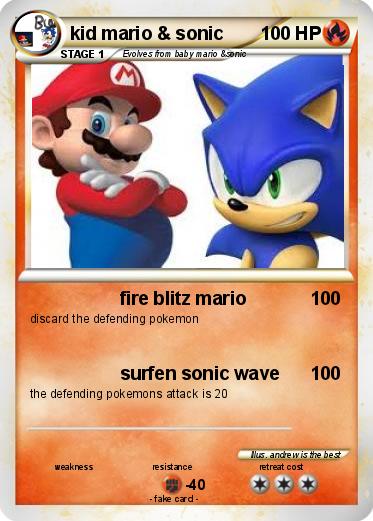 Pokemon kid mario & sonic