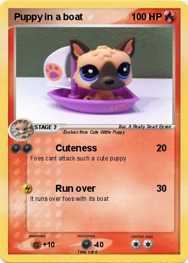 Pokemon Puppy in a boat
