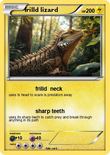 Pokemon frilld lizard