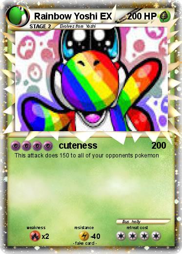 Pokemon Rainbow Yoshi EX