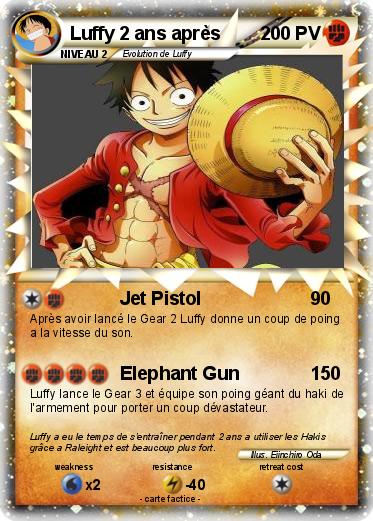 Pokemon Luffy 2 ans après