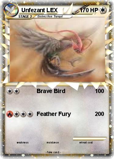 Pokemon Unfezant LEX
