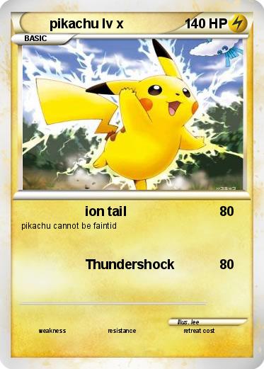 Pokemon pikachu lv x