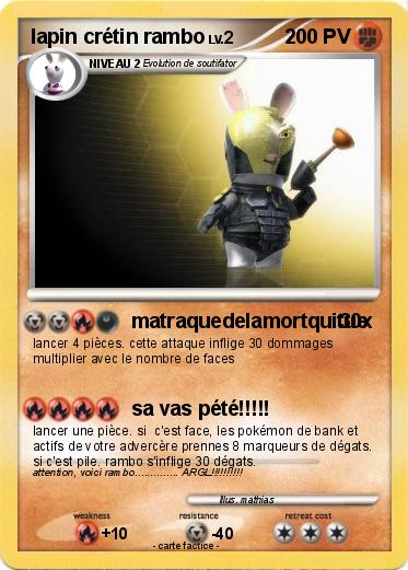 Pokemon lapin crétin rambo