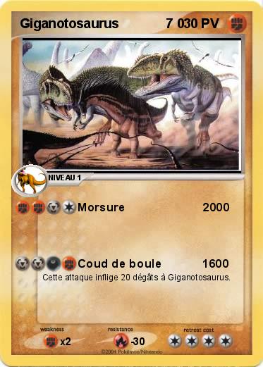 Pokemon Giganotosaurus             7 0
