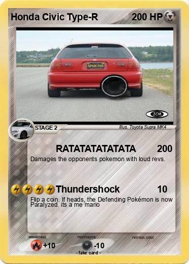 Pokemon Honda Civic Type-R