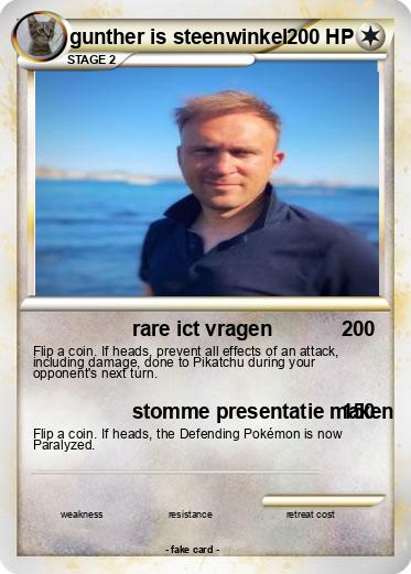Pokemon gunther is steenwinkel