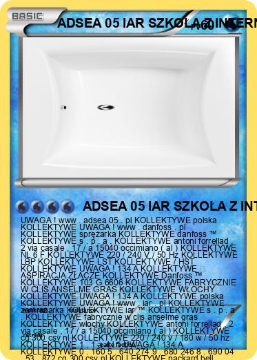 Pokemon ADSEA 05 IAR SZKOŁA Z INTERNATEM 3 IME POLSKA