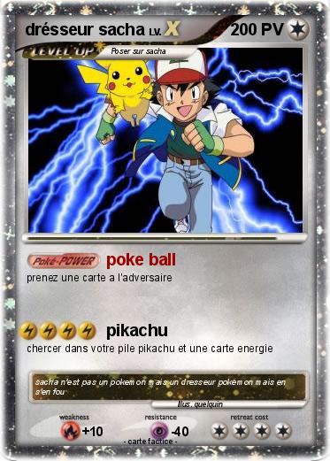 Pokemon drésseur sacha