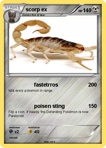 Pokemon scorp ex