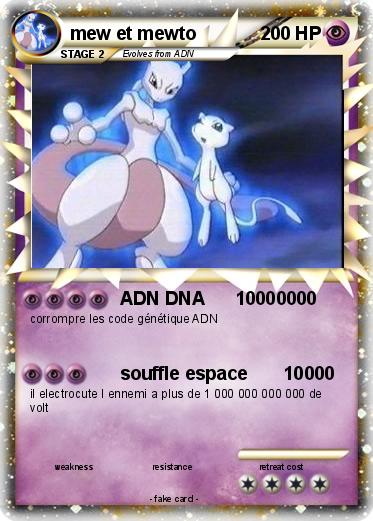 Pokemon mew et mewto