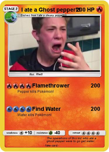 Pokemon I ate a Ghost pepper!!!