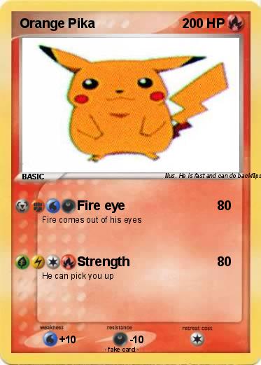 Pokemon Orange Pika