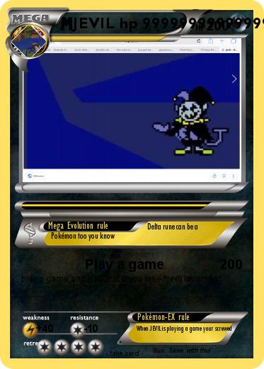 Pokemon JEVIL hp 999999999999999