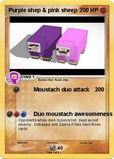 Pokemon Purple shep & pink sheep
