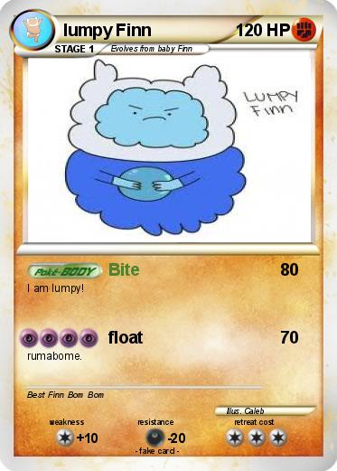 Pokemon lumpy Finn