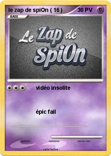 Pokemon le zap de spiOn ( 16 )