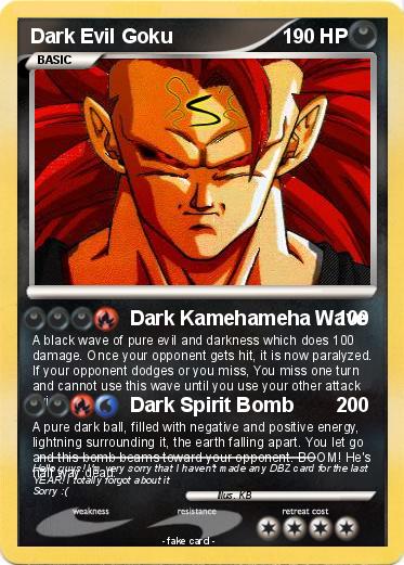 Pokemon Dark Evil Goku
