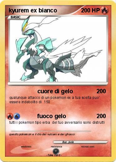 Pokemon kyurem ex bianco