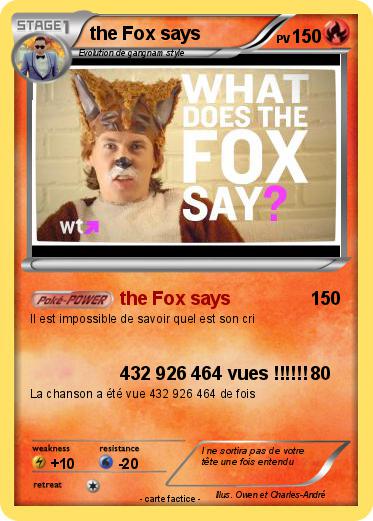 Pokemon the Fox says