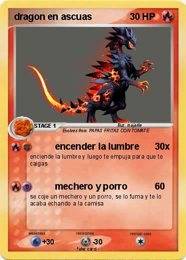 Pokemon dragon en ascuas