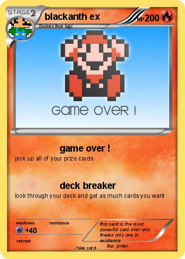 Pokemon blackanth ex