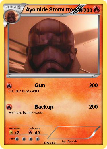 Pokemon Ayomide Storm trooper
