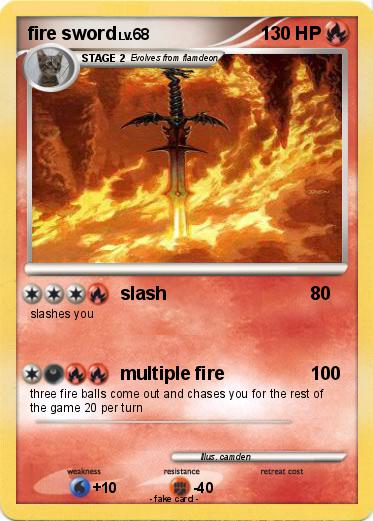 Pokemon fire sword