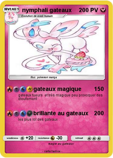 Pokemon nymphali gateaux