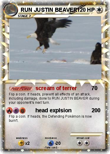 Pokemon RUN JUSTIN BEAVER