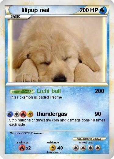 Pokemon lilipup real