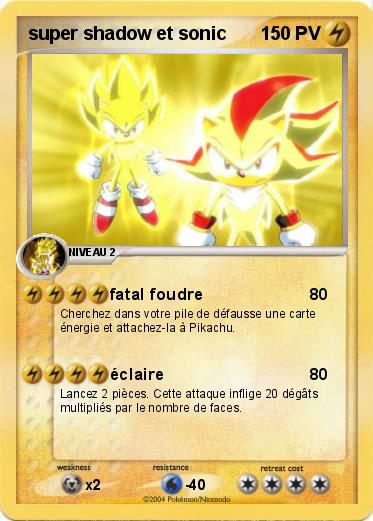 Pokemon super shadow et sonic