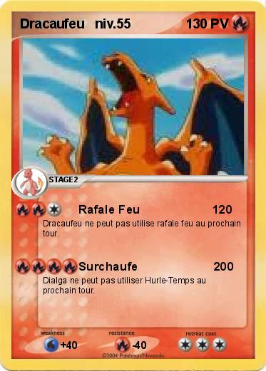 Pokemon Dracaufeu   niv.55