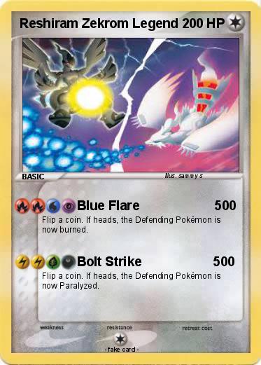 Pokemon Reshiram Zekrom Legend