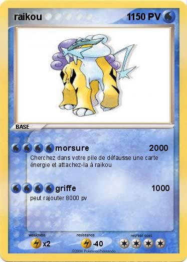 Pokemon raikou                                 1