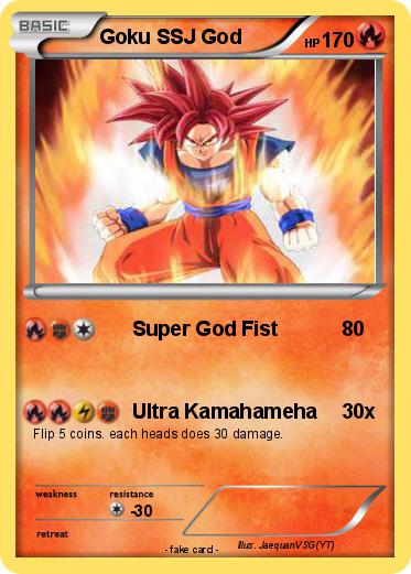 Pokemon Goku SSJ God