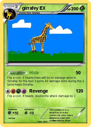 Pokemon girrafey EX