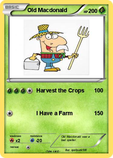 Pokemon Old Macdonald