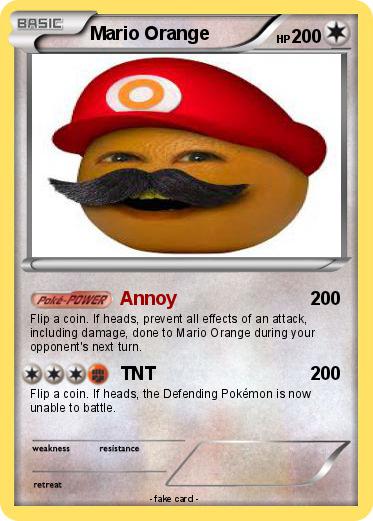 Pokemon Mario Orange