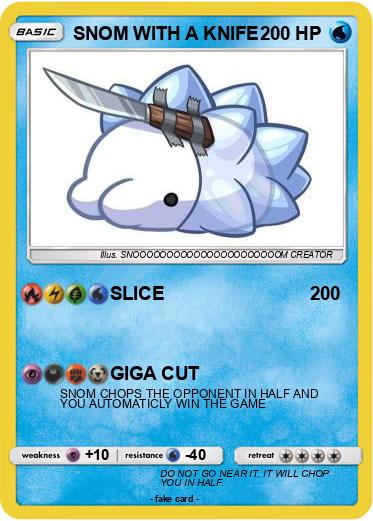 Pokemon SNOM WITH A KNIFE