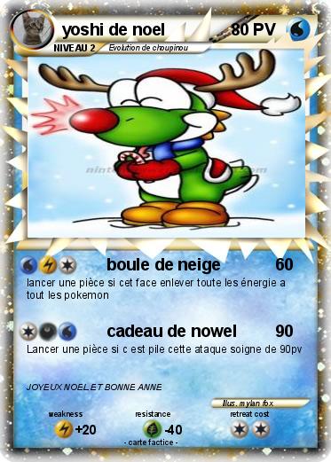 Pokemon yoshi de noel