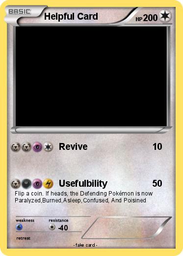 Pokemon Helpful Card