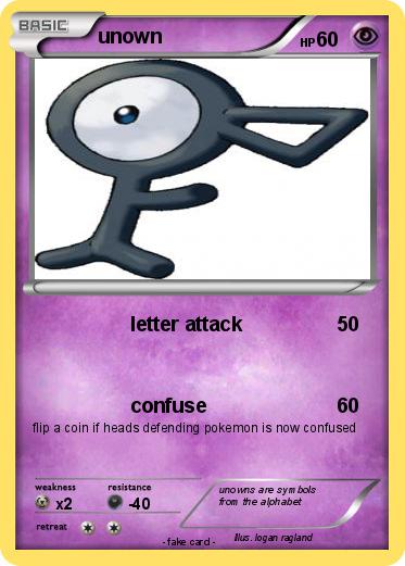 Pokemon unown