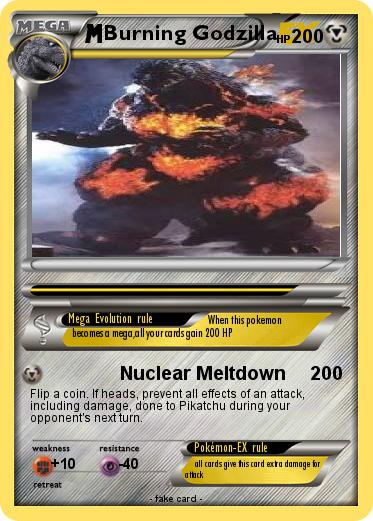 Pokemon Burning Godzilla
