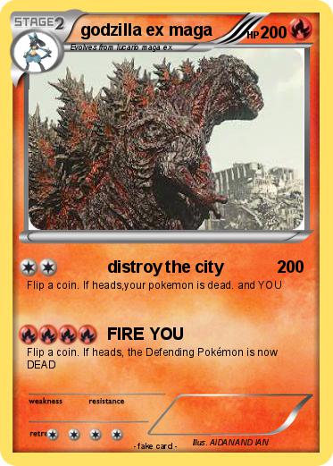 Pokemon godzilla ex maga